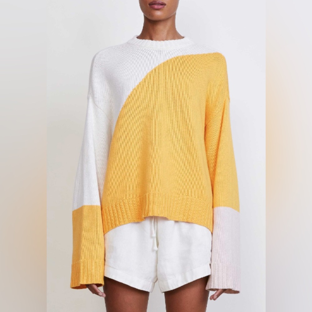 Apiece Apart Shasta color block sweater sz SM